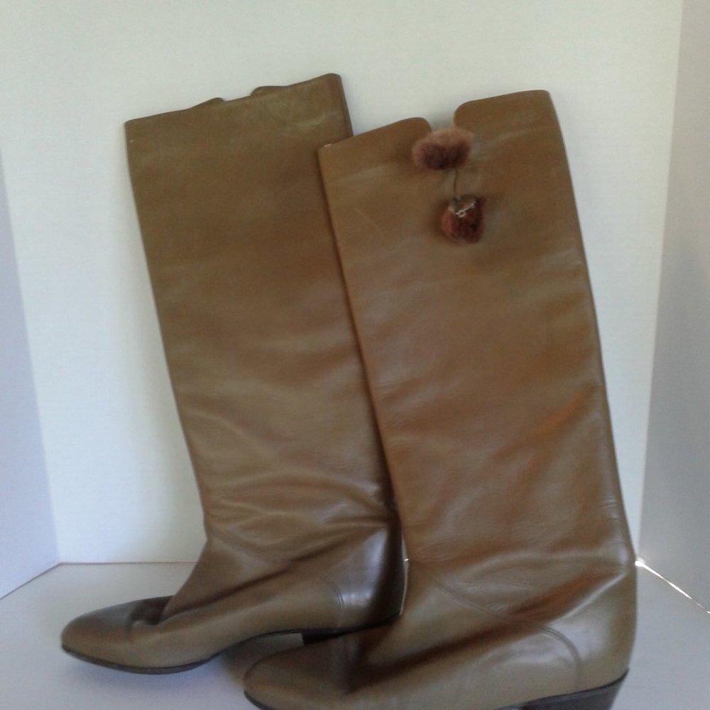 Madras leather boots